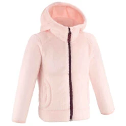 Quechua Fleecejacke Bergwandern MH500 Warm Kleinkinder Gr. 92–116 Rosa