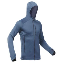 Quechua Fleecejacke Herren Wandern Mit Kapuze - MH520 Grün -Quechua Magasin fleecejacke herren wandern mit kapuze mh520 blau