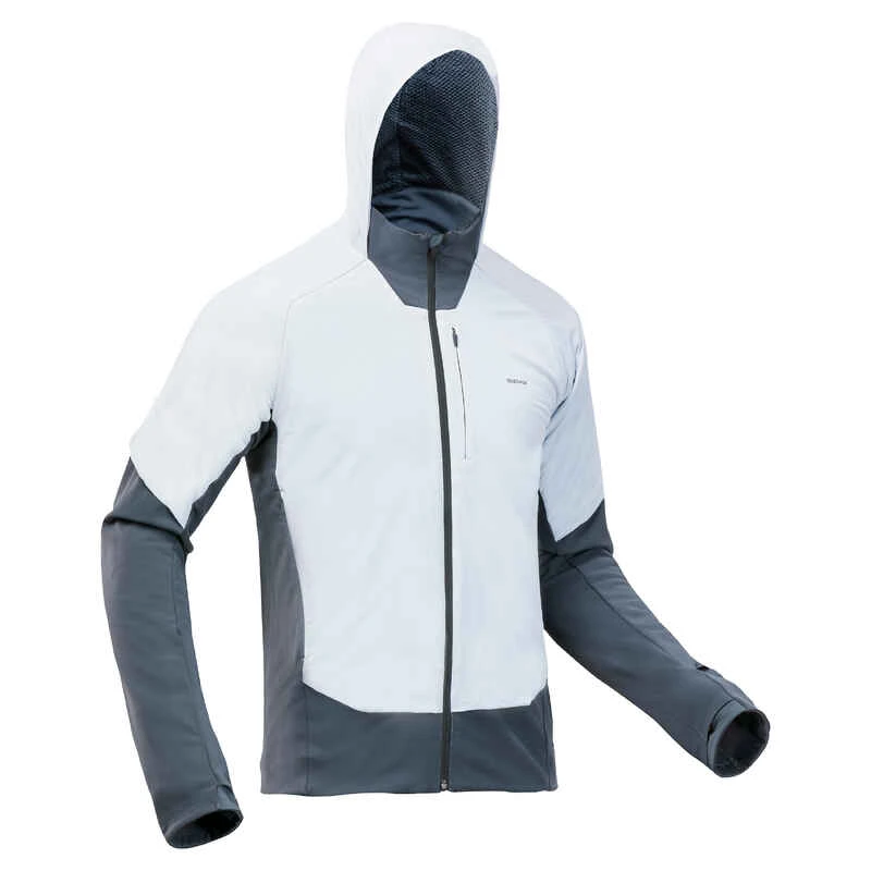 Quechua Fleecejacke Hybridjacke Wandern MH920 Hood Herren Weiss 3 Quechua Fleecejacke Hybridjacke Wandern MH920 Hood Herren Weiss