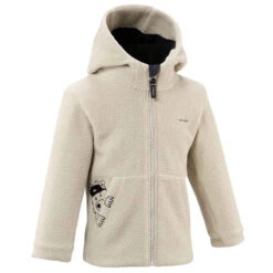 Quechua Fleecejacke Kinder Gr. 92–116 Bergwandern - MH500 Beige