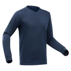 Quechua Pullover Wandern Herren V-Kragen- NH150 Marineblau -Quechua Magasin pullover wandern herren v kragen nh150 jeansblau
