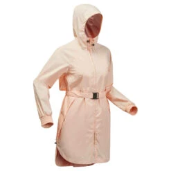 Quechua Regenjacke Damen Lang Wasserdicht Wandern - Raincut