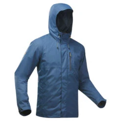 Quechua Regenjacke Herren Wasserdicht Wandern - NH 500 Beige/blau -Quechua Magasin regenjacke herren wasserdicht wandern nh500 jeansblau