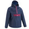Quechua Regenjacke Kinder Gr. 122–170 Wasserdicht - MH100 Marineblau/rosa -Quechua Magasin regenjacke kinder gr 122170 wasserdicht mh100 marineblaurosa