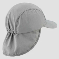 Quechua Schirmmütze Kinder UV-Schutz Cap Wandern - MH500 Grau