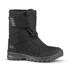 Quechua Schneestiefel Kinder Bis -6°C Wasserdicht Gr. 24–38 - SH100 X-Warm Schwarz