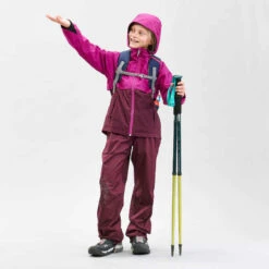 Quechua Überziehhose Kinder Gr. 122–170 Wandern - MH500 Violett