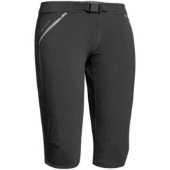 Quechua Wanderhose Damen Dreiviertel - MH500 Schwarz