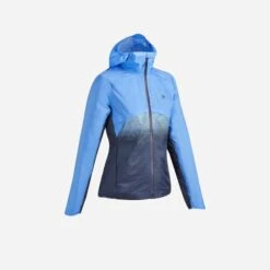 Quechua Wanderjacke Hybridjacke FH900 Damen Blau/grau