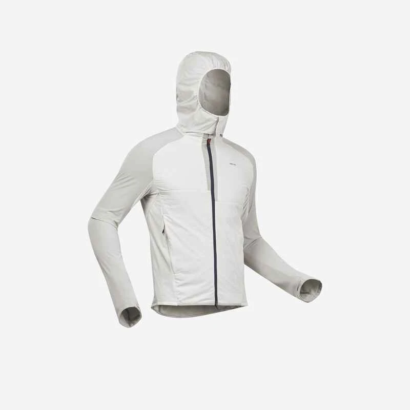 Quechua Wanderjacke Hybridjacke Speed Hiking FH 900 Warm Herren Hellgrau 3 Quechua Wanderjacke Hybridjacke Speed Hiking FH 900 Warm Herren Hellgrau