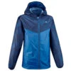 Quechua Wanderjacke Kinder Gr. 122–170 Wasserdicht Bergwandern- MH150 Blau
