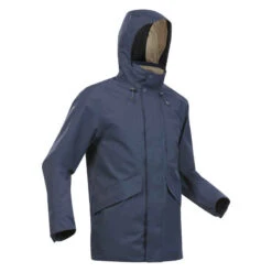 Quechua Wanderjacke Naturwandern NH550 Wasserdicht Herren Marineblau