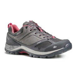 Quechua Wanderschuhe Damen Wasserdicht Bergwandern - MH500 Grau/rosa