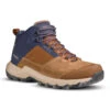 Quechua Wanderschuhe Herren Halbhoch Wasserdicht Bergwandern - MH500 Braun
