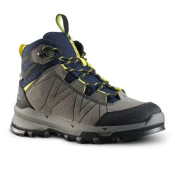 Quechua Wanderschuhe MH500 Hoch Wasserdicht Kinder Gr. 28–39 Blau/grau