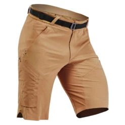 Quechua Wandershorts Herren Lang - MH500 Rot -Quechua Magasin wandershorts herren lang mh500 beige