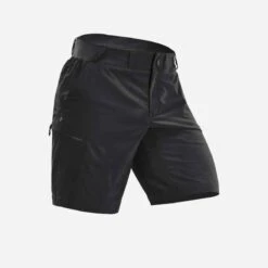 Quechua Wandershorts Herren - MH100 Schwarz