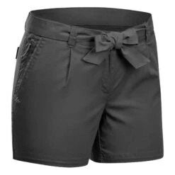 Quechua Wandershorts Naturwandern NH100 Damen Grau