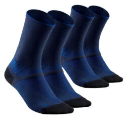 Quechua Magasin -Quechua Magasin wandersocken 2 paar hoch hike 500 blau