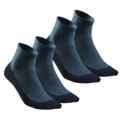 Quechua Wandersocken Hike 50 Halbhoch 2 Paar Marineblau