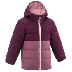 Quechua Wattierte Jacke Kleinkinder Wandern Gr. 92–116 - X-Warm Violett