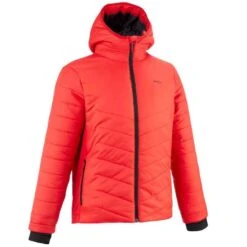 Quechua Wattierte Wanderjacke Kinder Gr. 122–170 - Blau -Quechua Magasin wattierte wanderjacke hybridjacke kinder gr122 170 rot