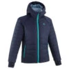 Quechua Wattierte Wanderjacke Hybridjacke Kinder Mädchen Gr. 122–170 Marineblau -Quechua Magasin wattierte wanderjacke hybridjacke kinder madchen gr 122170 marineblau
