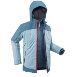 Quechua Winterjacke 3-in-1-Jacke Kinder -10 °C Wasserdicht Winterwandern Gr. 122–170 - SH500 X-Warm