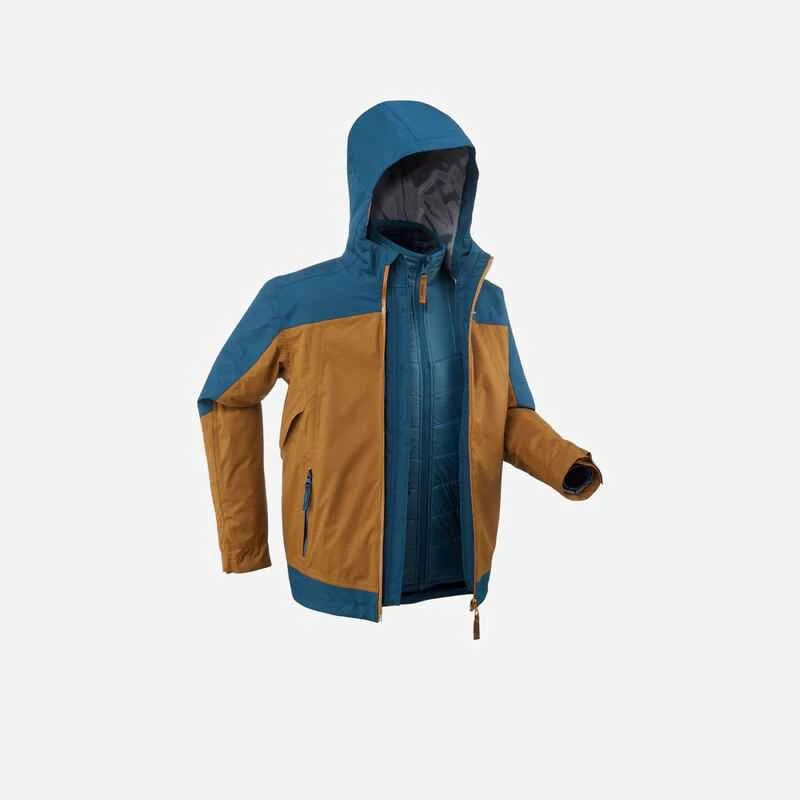 Quechua Winterjacke 3-in-1-Jacke Kinder -8 °C Wasserdicht Winterwandern Gr. 122–170 - SH500 X-Warm 3 Quechua Winterjacke 3-in-1-Jacke Kinder -8 °C Wasserdicht Winterwandern Gr. 122–170 - SH500 X-Warm