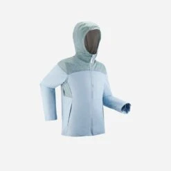 Quechua Winterjacke Kinder Bis -3 °C Wasserdicht Winterwandern Gr. 122–170 - SH100 X-Warm Blau