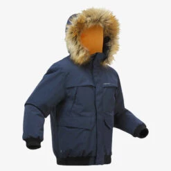 Quechua Winterjacke Kinder Bis -6,5 °C Wasserdicht Winterwandern Gr. 122–170 - SH100 X-Warm Marineblau