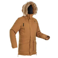 Quechua Parkajacke Herren Ultra-warm -20 °C Wasserdicht Winterwandern - SH500 Khaki -Quechua Magasin winterjacke parka winterwandern sh500 ultra warm wasserdicht 20 c herren
