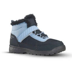 Quechua Winterschuhe Kinder Winterwandern Warm Wasserdicht Klettverschluss Gr. 24-34 - SH100 Marineblau