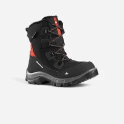 Quechua Winterschuhe Winterwandern - SH500 Wasserdicht Hoch Kinder Gr.30–38 Schwarz